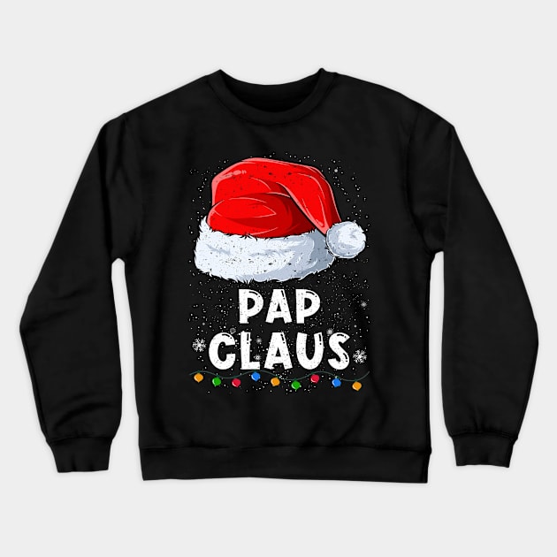 Pap Claus Christmas Santa Family Matching Pajama Crewneck Sweatshirt by tabaojohnny